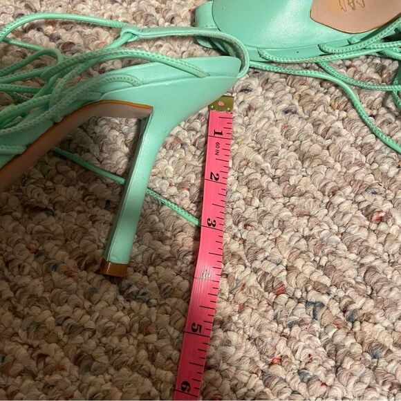 NWT SCHUTZ Heyde Gladiator Ankle Wrap Square Toe Heel Sandals- Size 11 - Picture 11 of 11